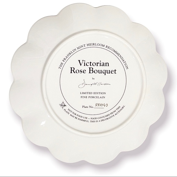 Franklin Mint Victorian Plate Porcelain Collector’s Limited Edition - Picture 3 of 3
